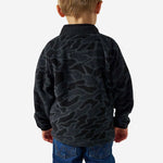 Youth Micro Fleece Black Camo, Burlebo - front view