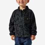 Youth Micro Fleece Black Camo, Burlebo - worn on model