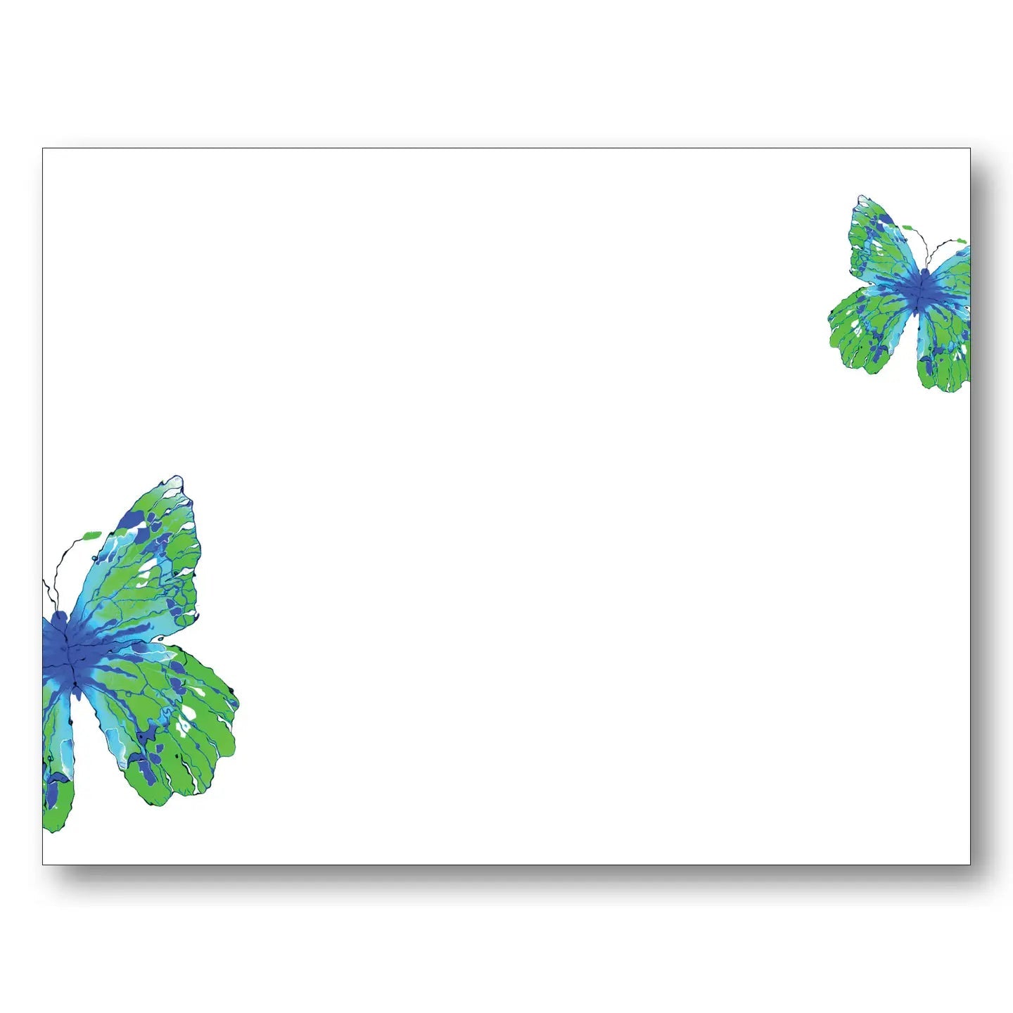 Butterfly Watercolor Green - Chatsworth Boutique