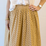 Butterscotch Eyelet Skirt - Chatsworth Boutique