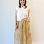 Butterscotch Eyelet Skirt - Chatsworth Boutique