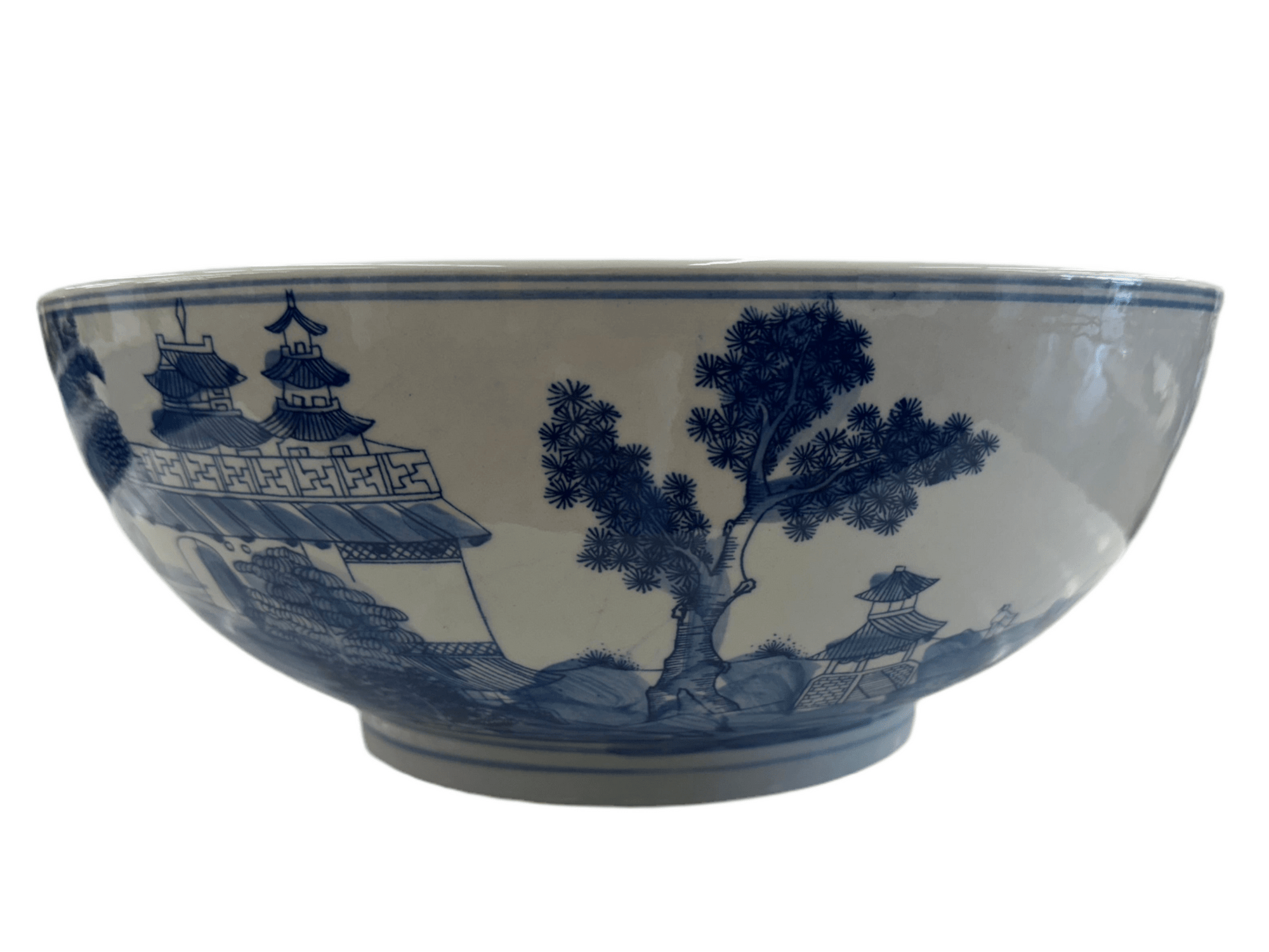 B&W 14" Bowl Landscape - Chatsworth Boutique