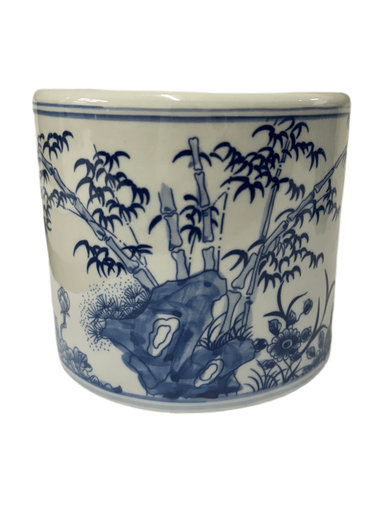 B&W Brush Holder - Chatsworth Boutique