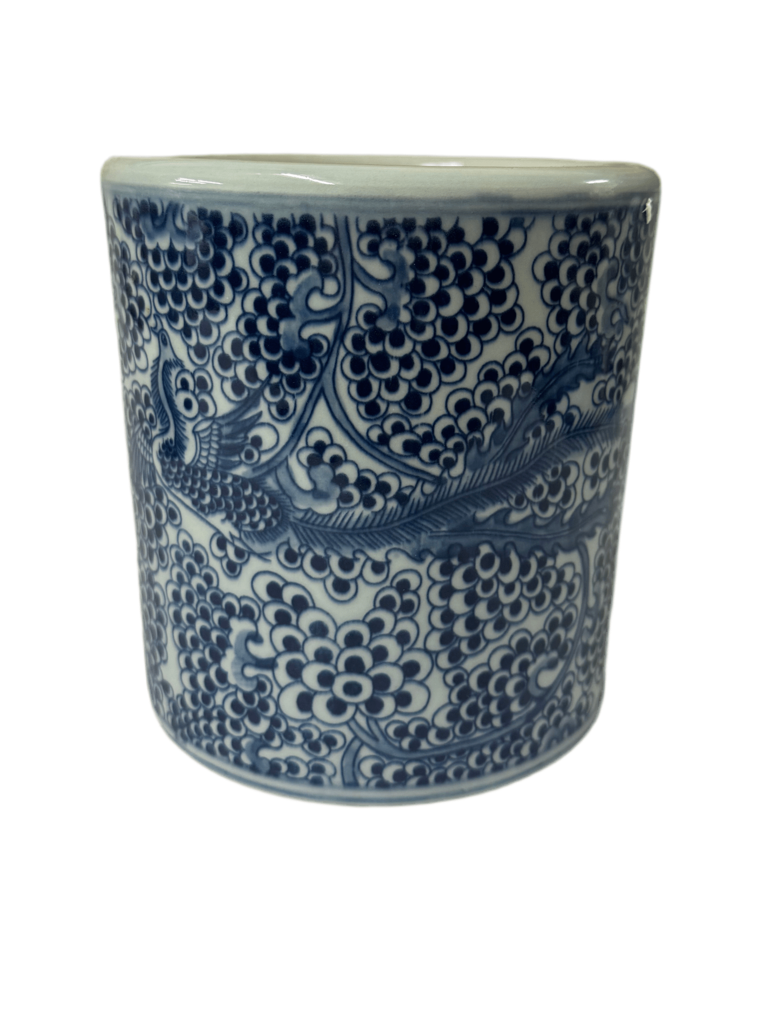 B&W Brush Holder - Chatsworth Boutique