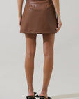 Anisa Leather Skirt