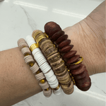 Calista Stack Bracelet Brown - Chatsworth Boutique