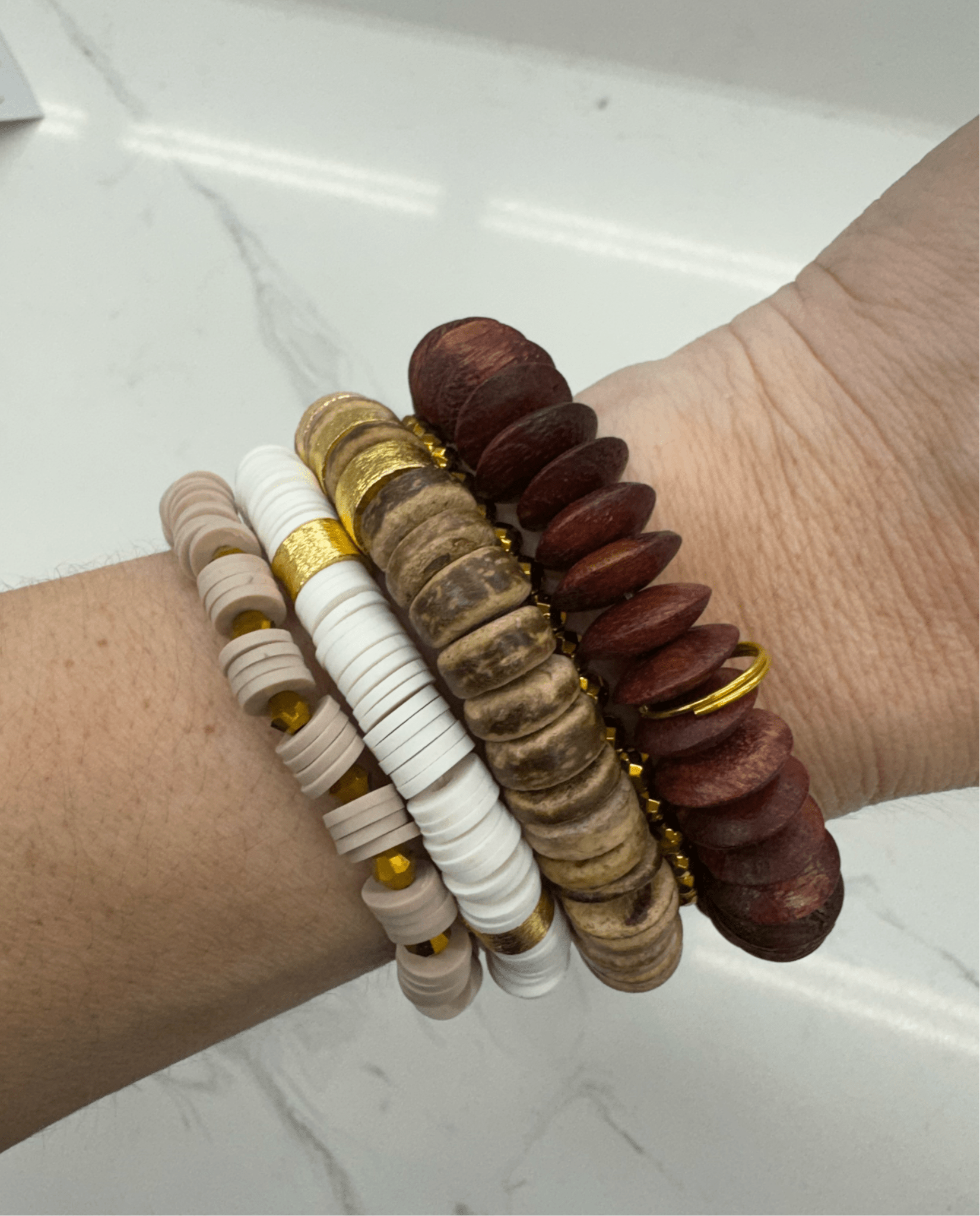 Calista Stack Bracelet Brown - Chatsworth Boutique