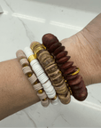 Calista Stack Bracelet Brown - Chatsworth Boutique