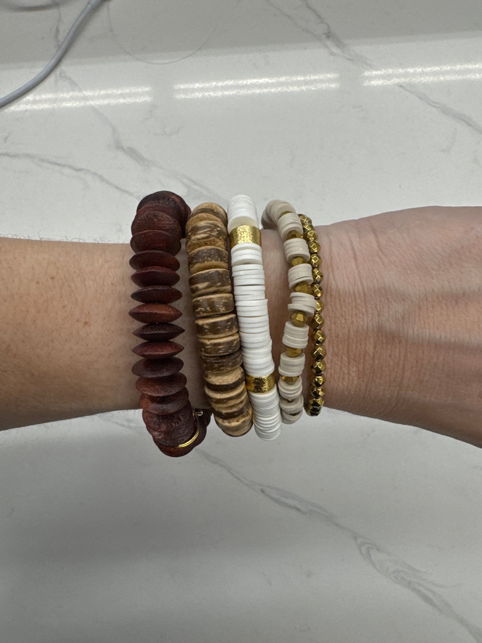Calista Stack Bracelet Brown - Chatsworth Boutique