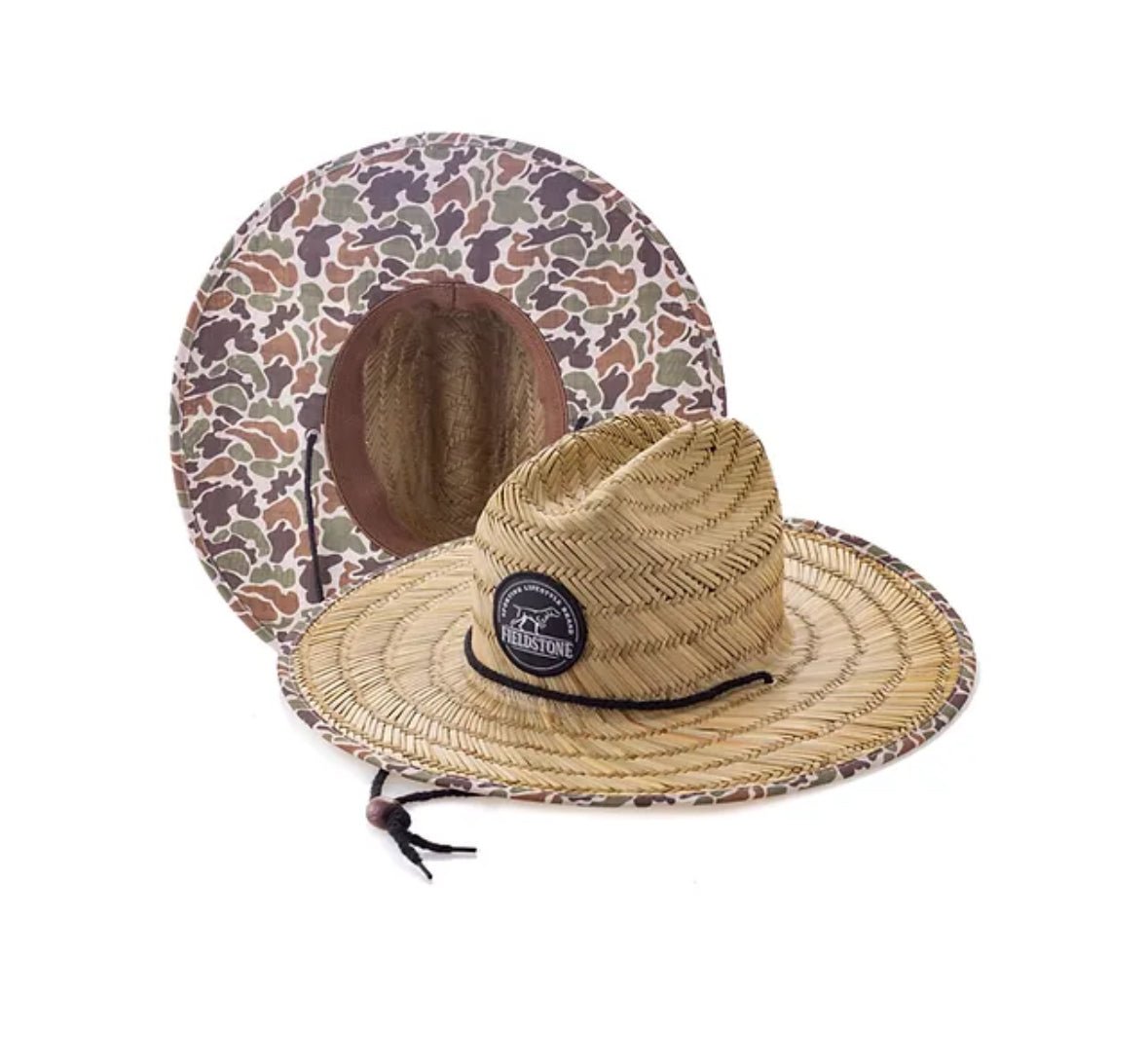 Camo Straw Hat - Chatsworth Boutique