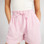 Cary Bubblegum Stripe Short - Chatsworth Boutique