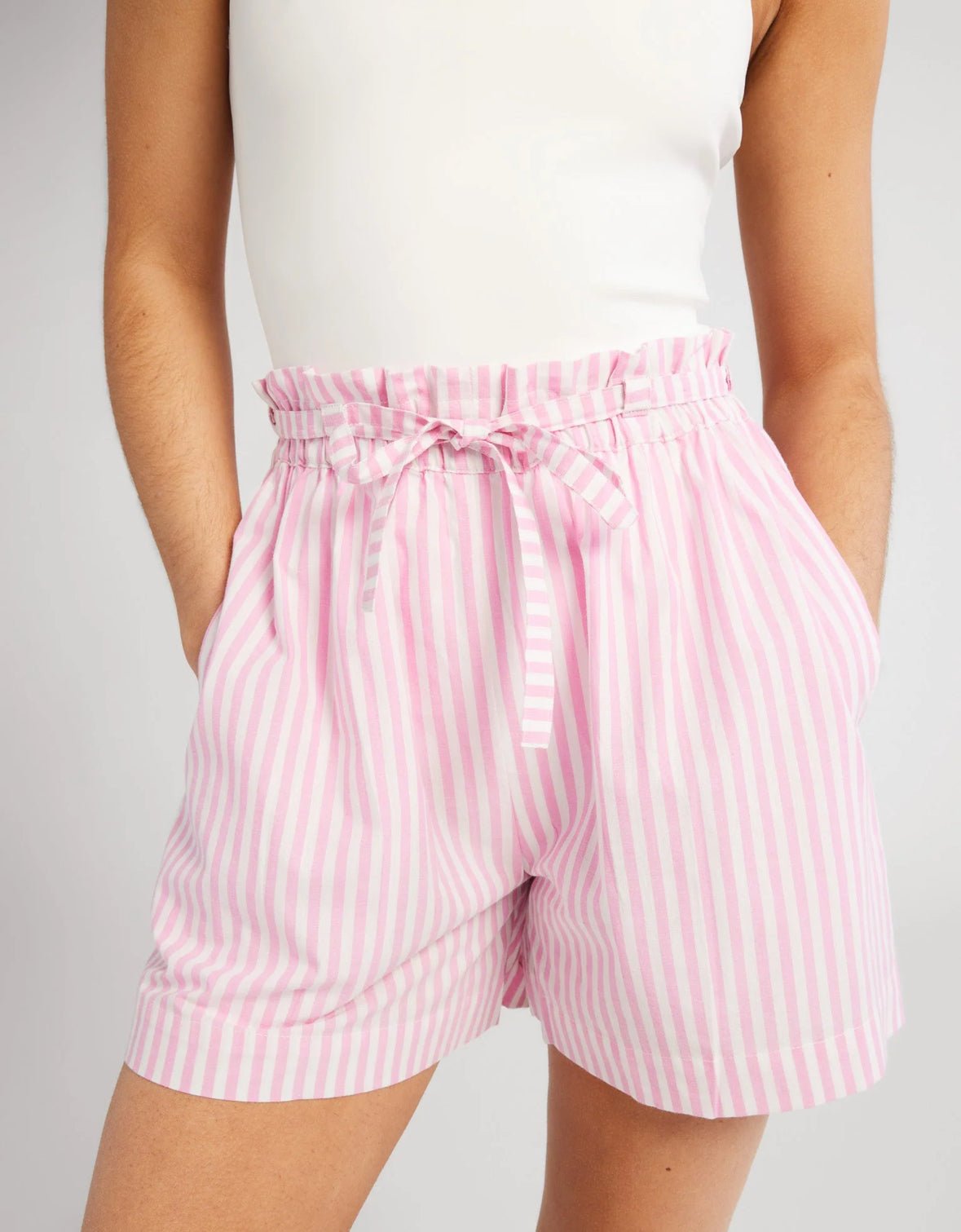 Cary Bubblegum Stripe Short - Chatsworth Boutique