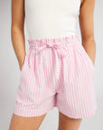 Cary Bubblegum Stripe Short - Chatsworth Boutique