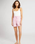 Cary Bubblegum Stripe Short - Chatsworth Boutique