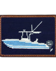 charter boat Embroidered Card Wallet - Chatsworth Boutique