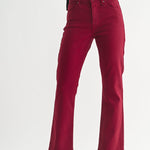 Cherry Red Cropped Bootcut - Chatsworth Boutique