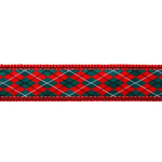 Christmas Argyle Dog Collar - Chatsworth Boutique
