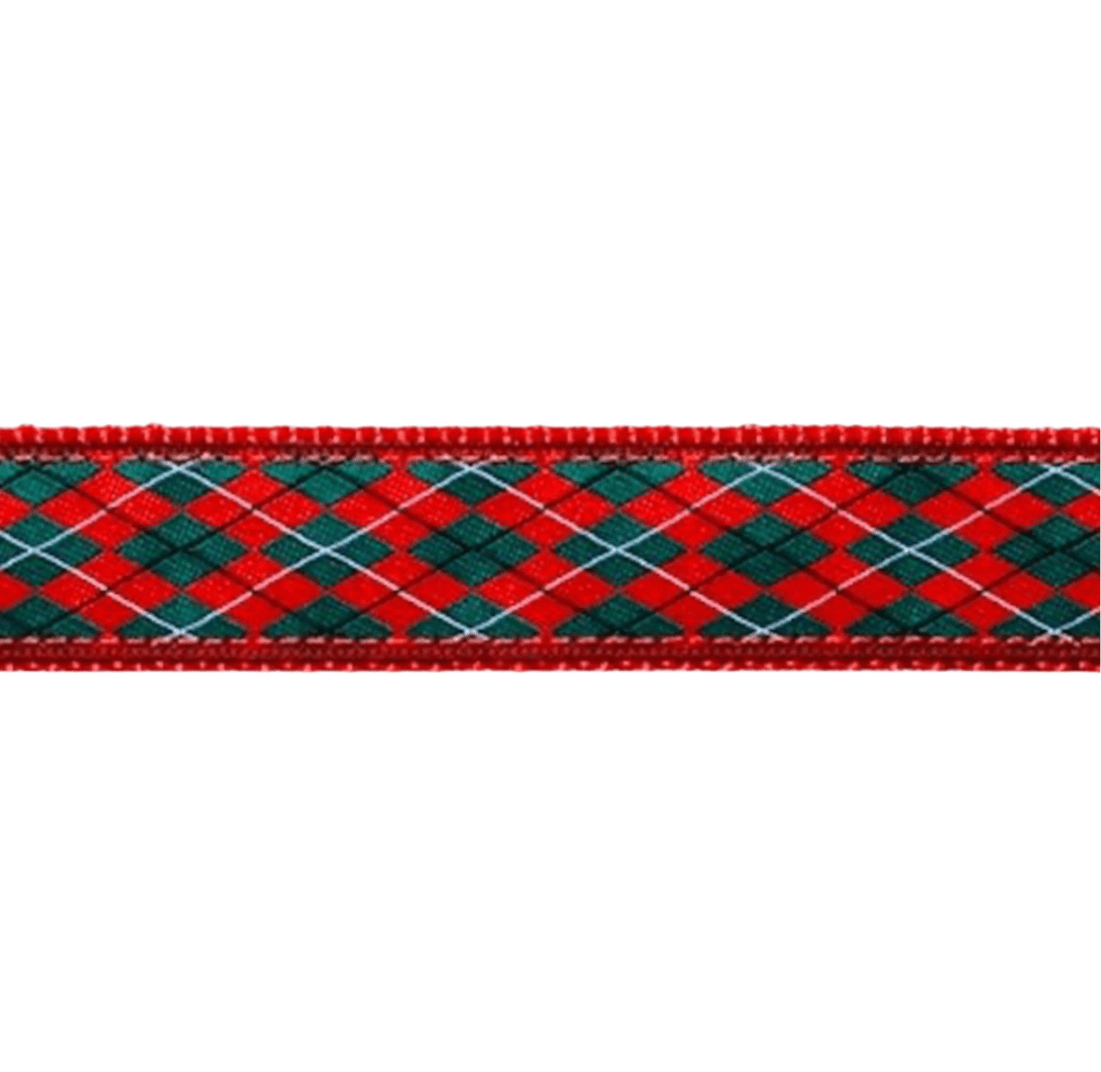 Christmas Argyle Dog Collar - Chatsworth Boutique