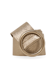 Circle Buckle Leather Belt - Chatsworth Boutique