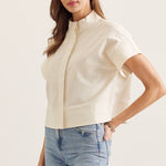 Classic Mock Neck Blouse - Chatsworth Boutique