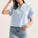 Classic Mock Neck Blouse - Chatsworth Boutique