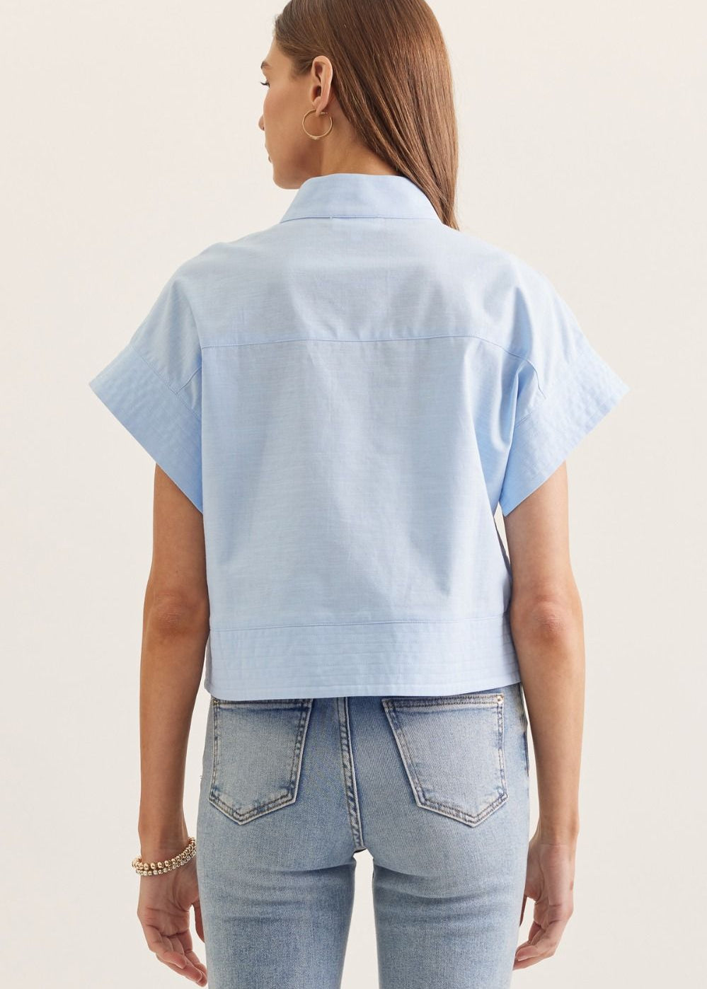 Classic Mock Neck Blouse - Chatsworth Boutique