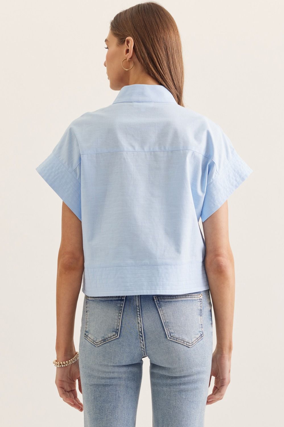 Classic Mock Neck Blouse - Chatsworth Boutique