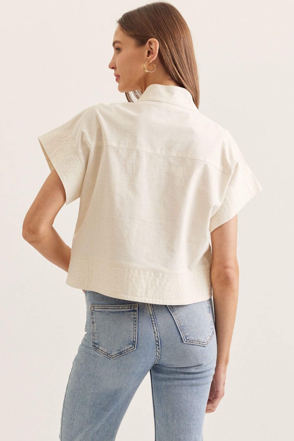 Classic Mock Neck Blouse - Chatsworth Boutique