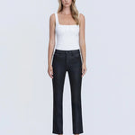 Coated Black High Rise Slim Straight - Chatsworth Boutique