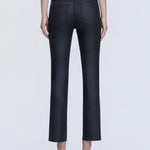 Coated Black High Rise Slim Straight - Chatsworth Boutique