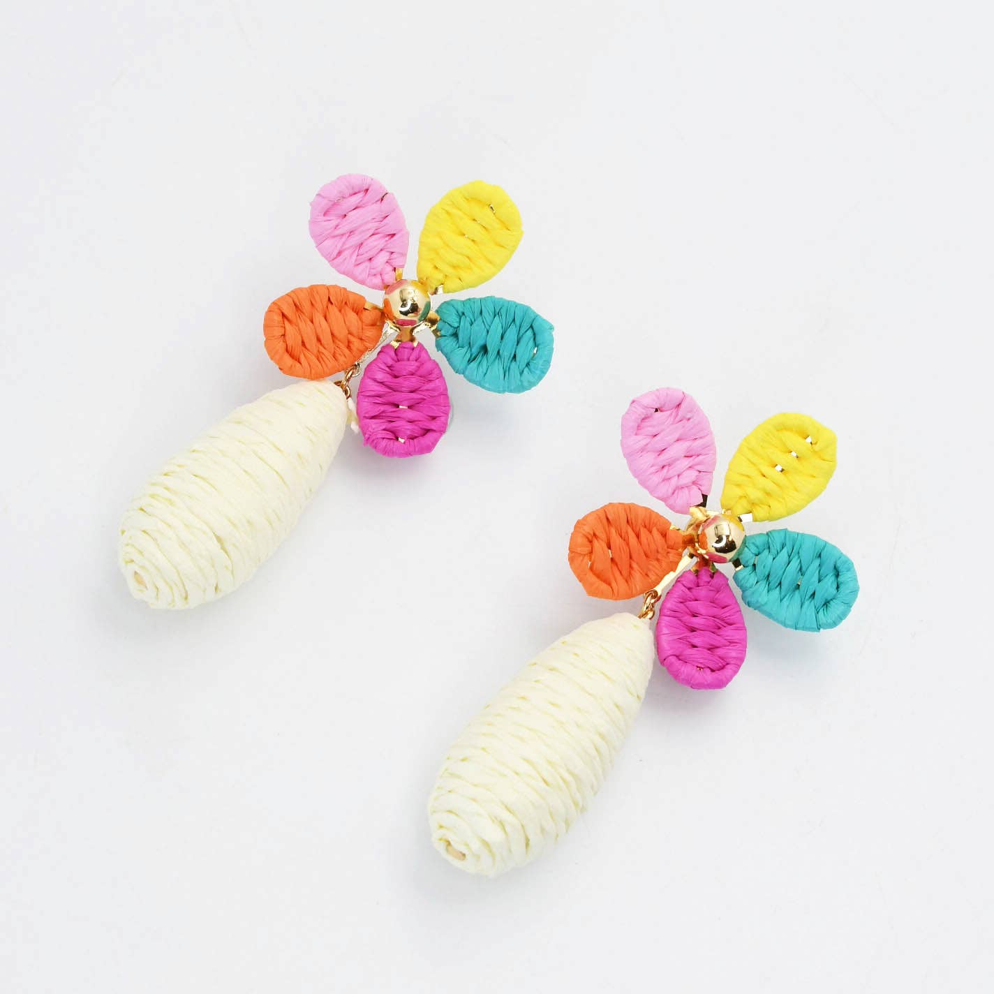 Colorful Floral Raffia - Chatsworth Boutique