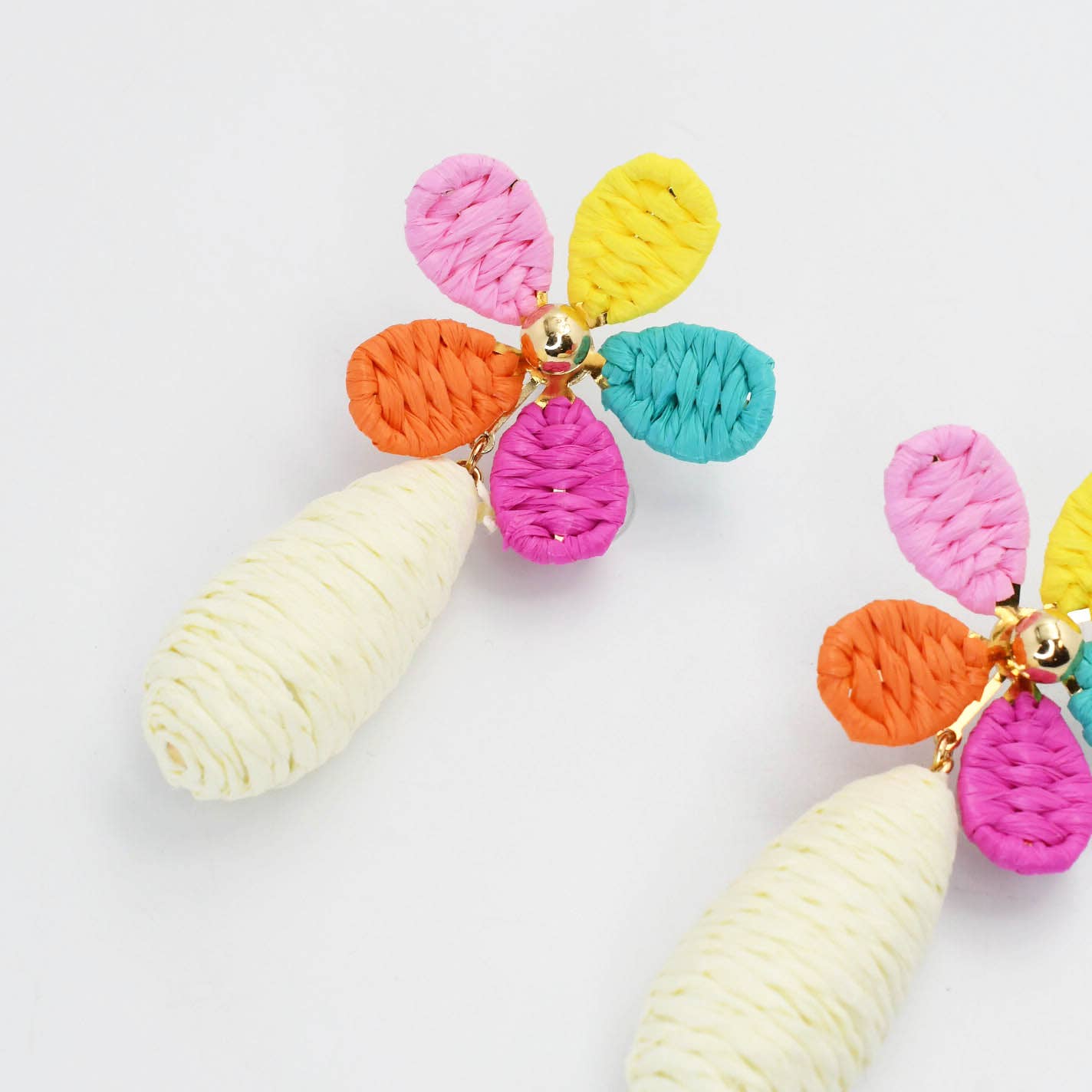 Colorful Floral Raffia - Chatsworth Boutique