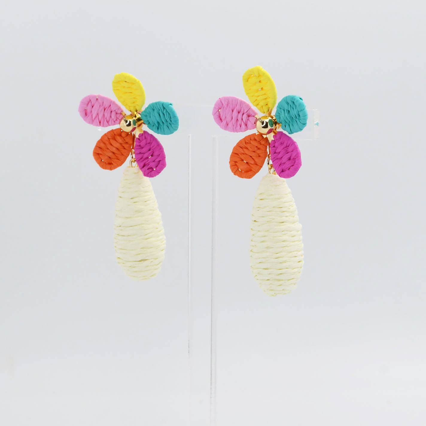 Colorful Floral Raffia - Chatsworth Boutique