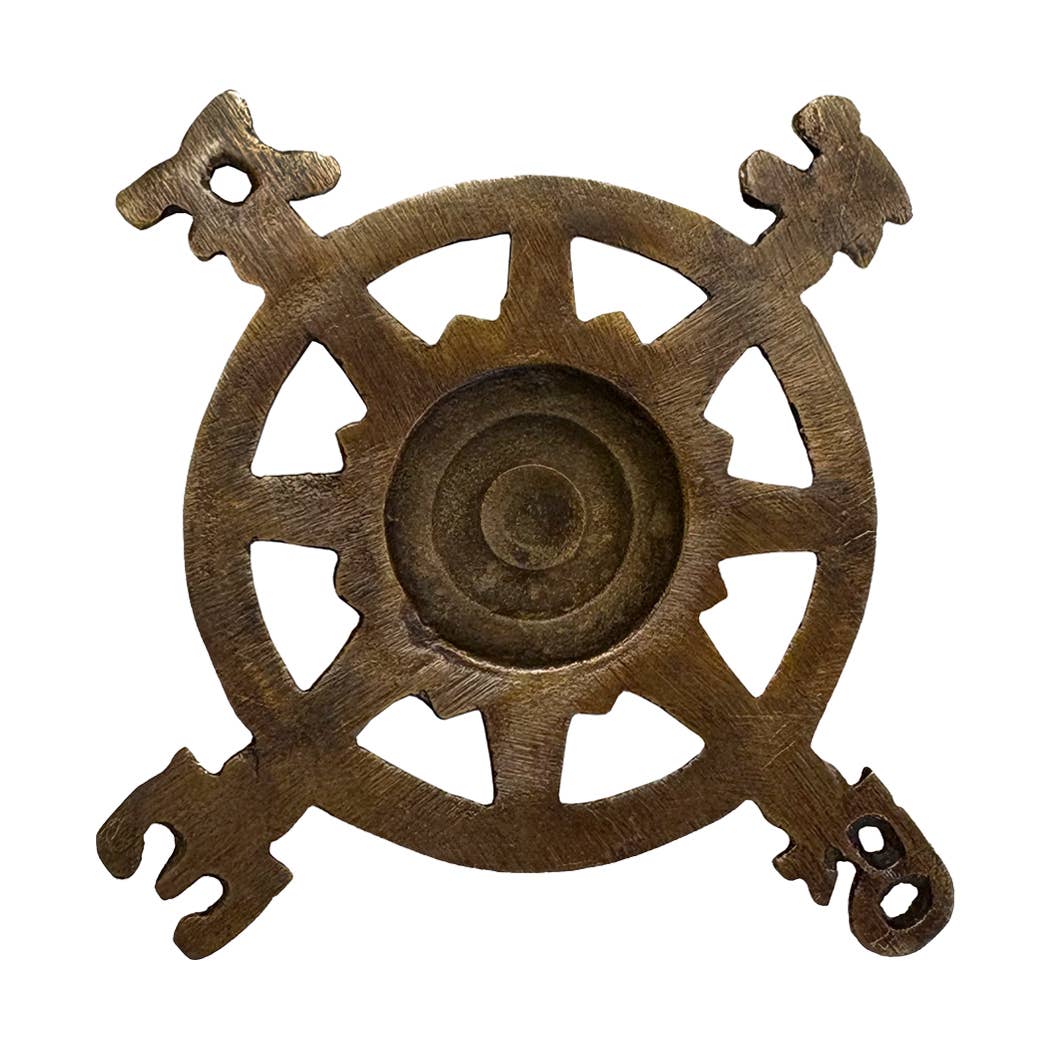 Compass Antiqued Brass Paperweight - Chatsworth Boutique