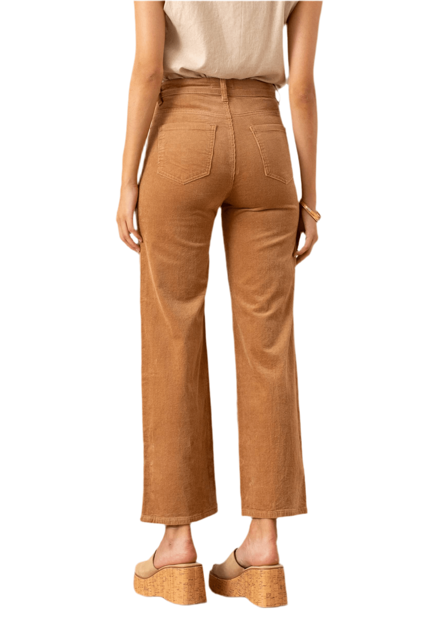 Corduroy Wide Leg Crop - Chatsworth Boutique