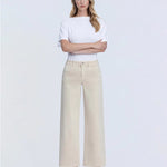 Cream Wide Leg Crop - Chatsworth Boutique
