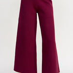 Cropped Wide Sweater Pants - Chatsworth Boutique