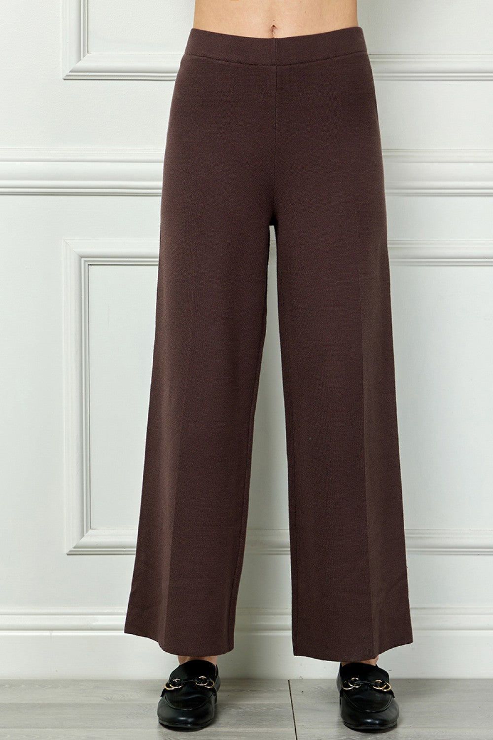 Cropped Wide Sweater Pants - Chatsworth Boutique