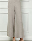 Cropped Wide Sweater Pants - Chatsworth Boutique