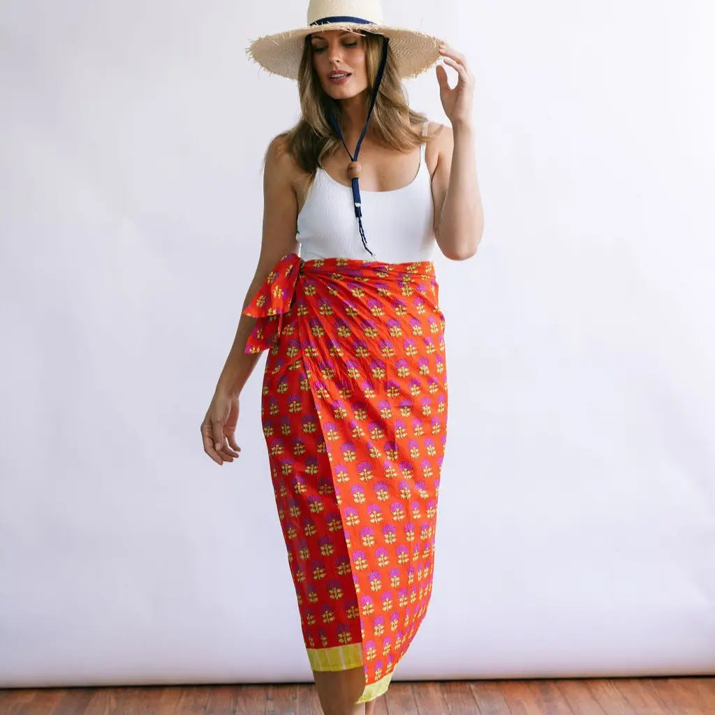 Cherry Marigold Sarong