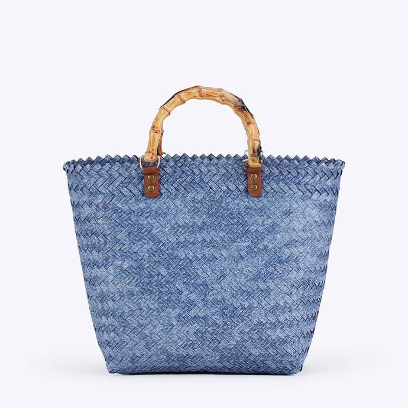 Woven Bamboo Tote - EmberLoom
