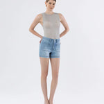 Denim Pocket Front Shorts - Chatsworth Boutique
