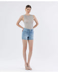 Denim Pocket Front Shorts - Chatsworth Boutique