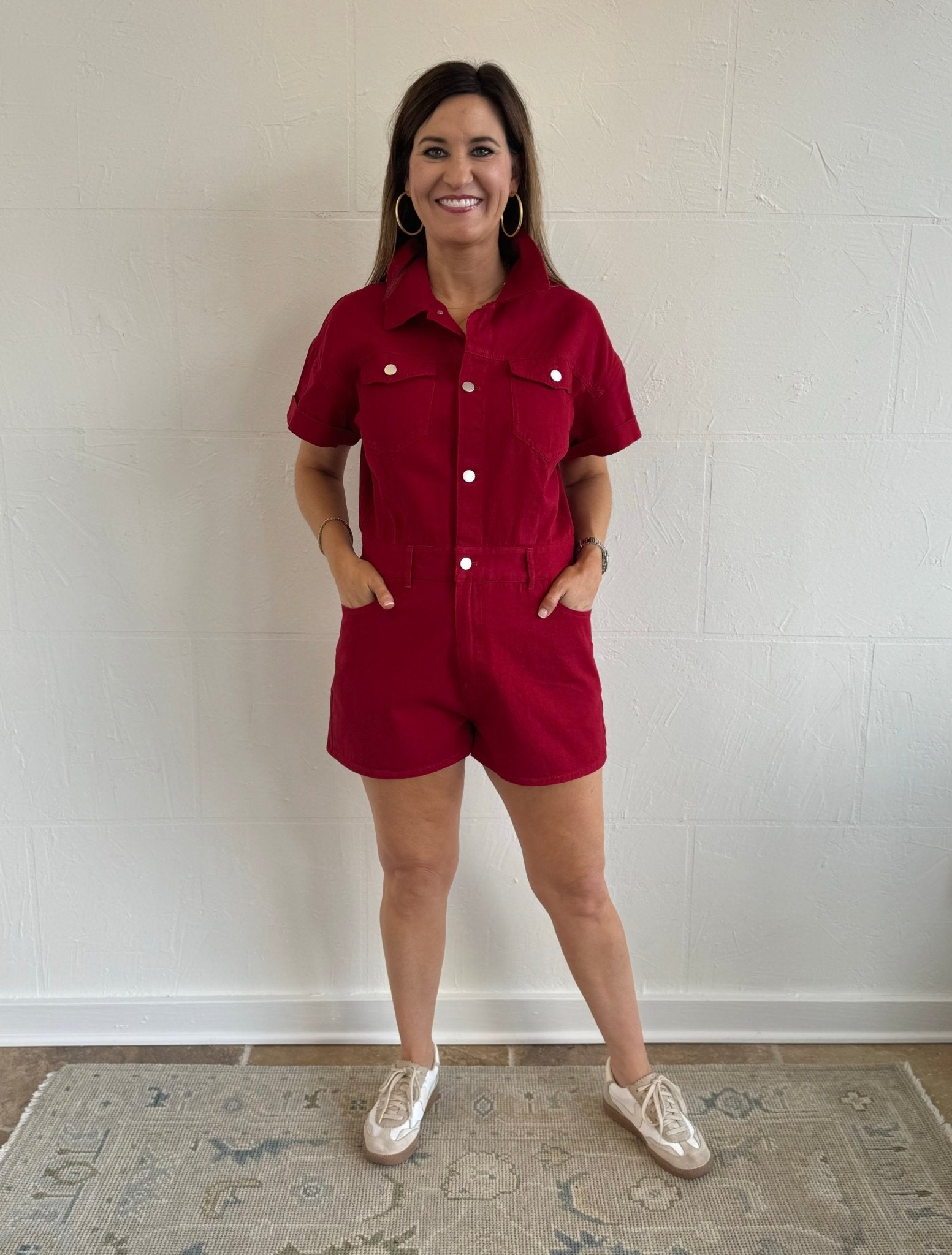 Denim Romper - Chatsworth Boutique