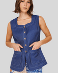 Denim Vest Top - Chatsworth Boutique