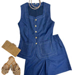 Denim Vest Top - Chatsworth Boutique