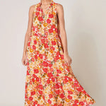 Didion Floral Split Neck Tiered Maxi Dress - Chatsworth Boutique