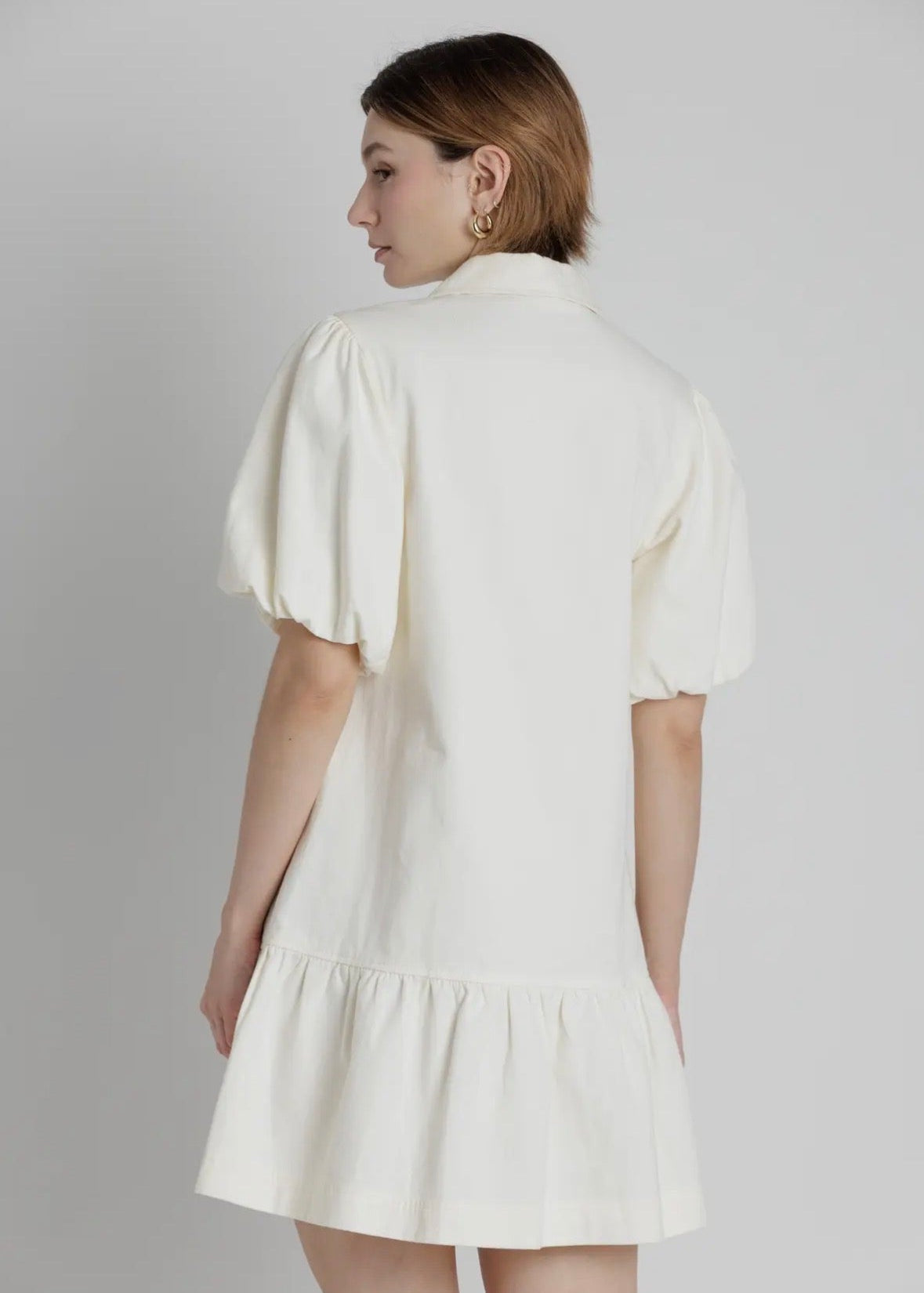 Drop Waist Twill Dress - Chatsworth Boutique