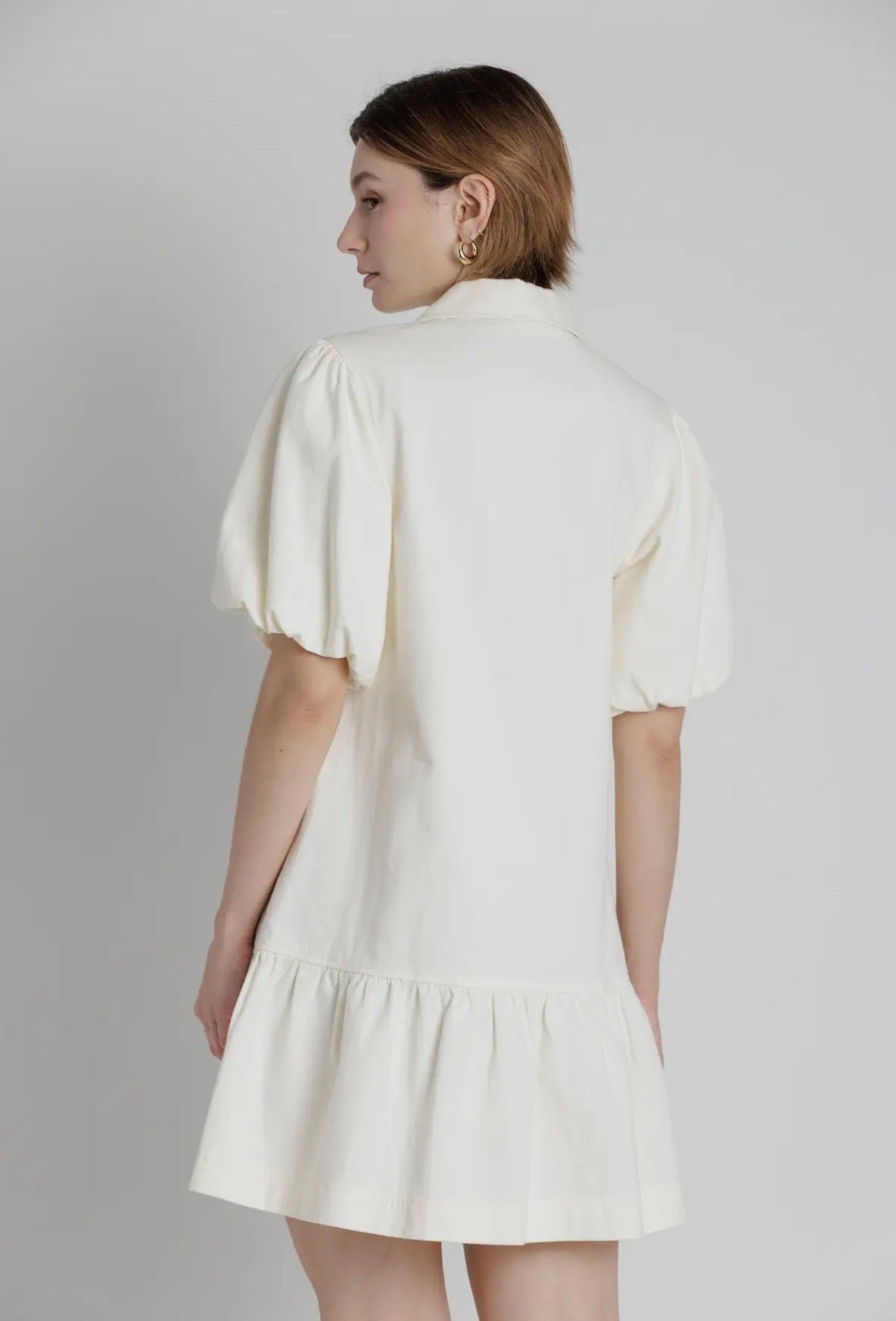 Drop Waist Twill Dress - Chatsworth Boutique