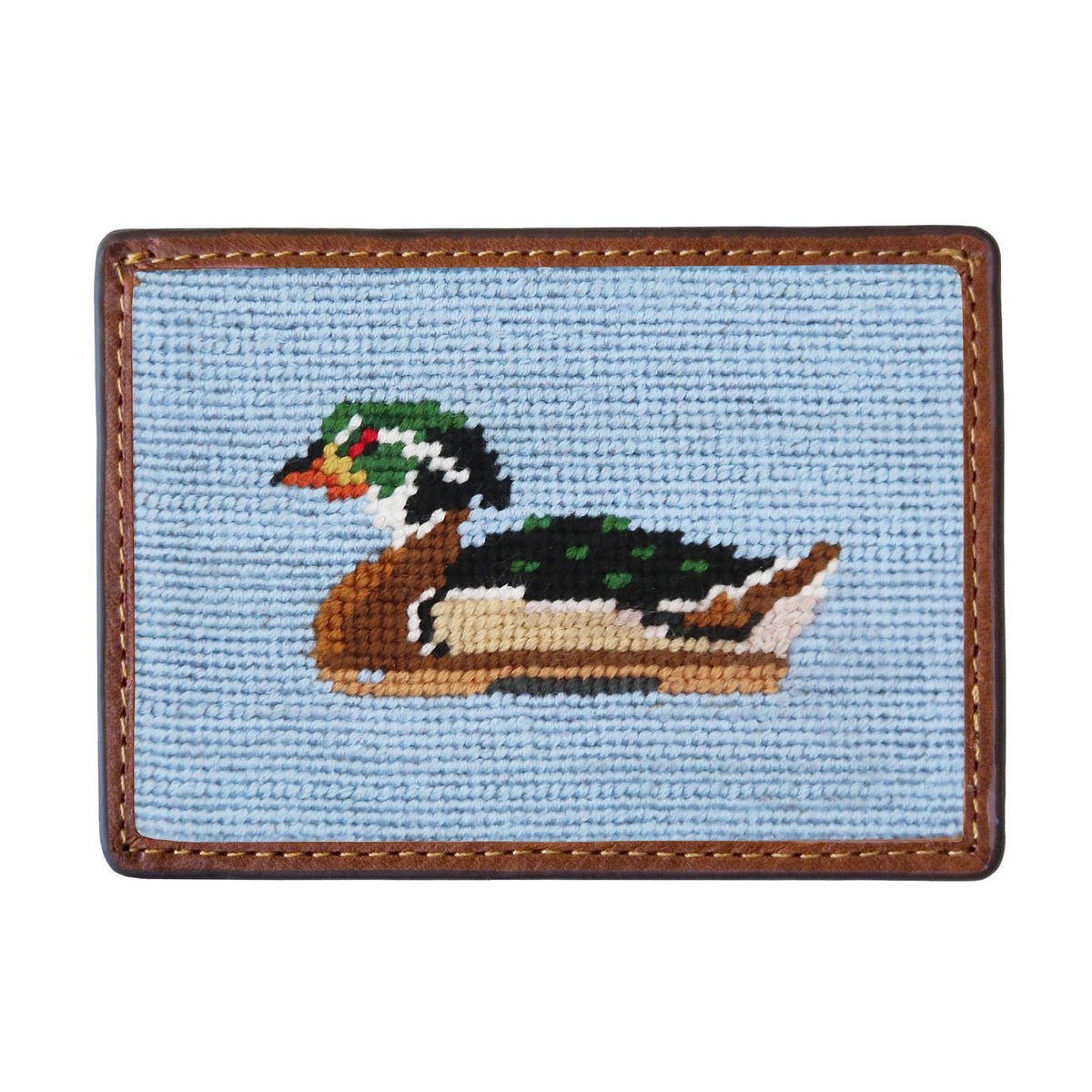 duck decoy Embroidered Card Wallet - Chatsworth Boutique